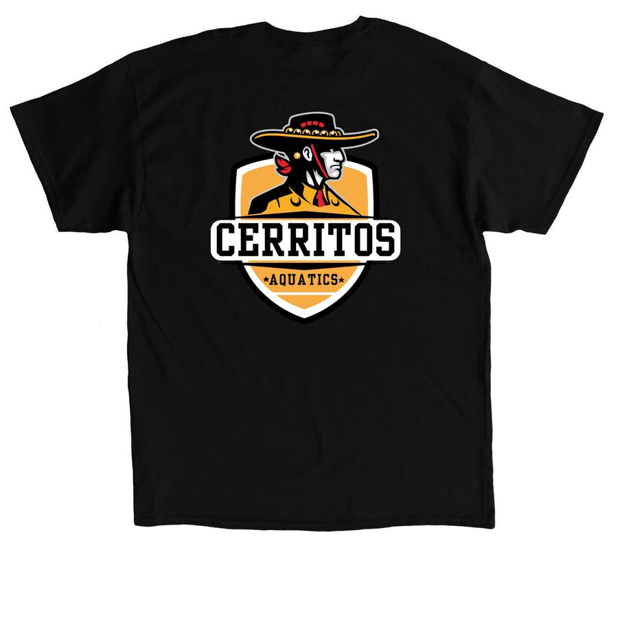 CHS Aquatics Spirit Wear-Shirts & Sweatshirts, a Black Classic Unisex Tee (back-view)