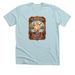 Golden Rush Official with Color Logos, a Heather Ice Blue Premium Unisex Tee