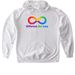 Different, Not Less Tee, a White Gildan Softstyle Pullover Hoodie