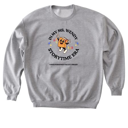 Ms. Wendy Storytime Family, a Sport Grey Softstyle Crewneck Sweatshirt