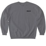 Rise. Kill. Eat.&nbsp;, a Charcoal Softstyle Crewneck Sweatshirt (back-view)
