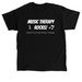 Music Therapy Rocks, a Black Classic Unisex Tee