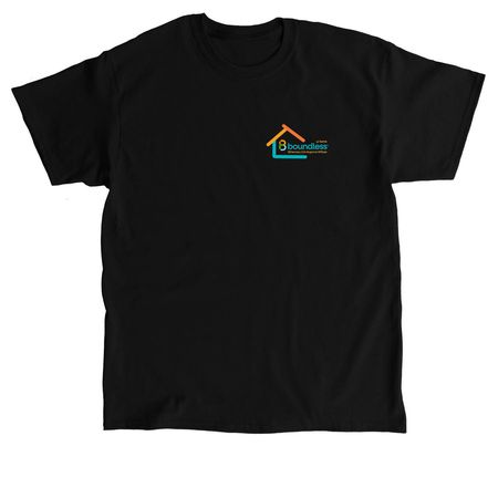 Boundless@Home, a Black Classic Unisex Tee