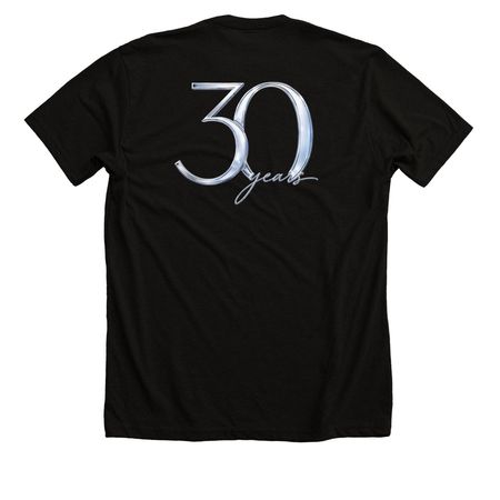 30th Anniversary, a Solid Black Blend Premium Unisex Tee