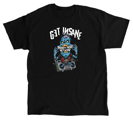 Insanity Media Apparel, a Black Classic Unisex Tee