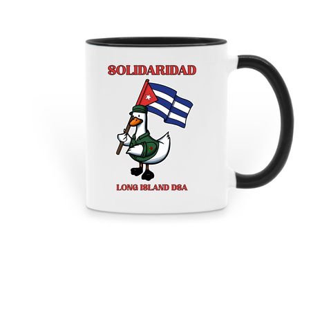 Solidaridad&nbsp;, a Black Two-Tone Ceramic Mug