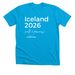 Iceland 2026 (Wild & Precious), a Neon Blue Premium Unisex Tee