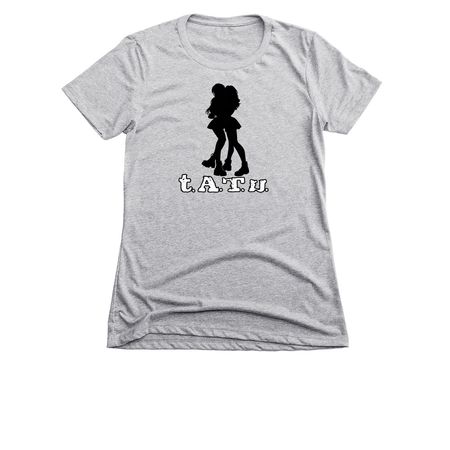 tatu, a Dark Heather Grey Women's Slim Fit Tee