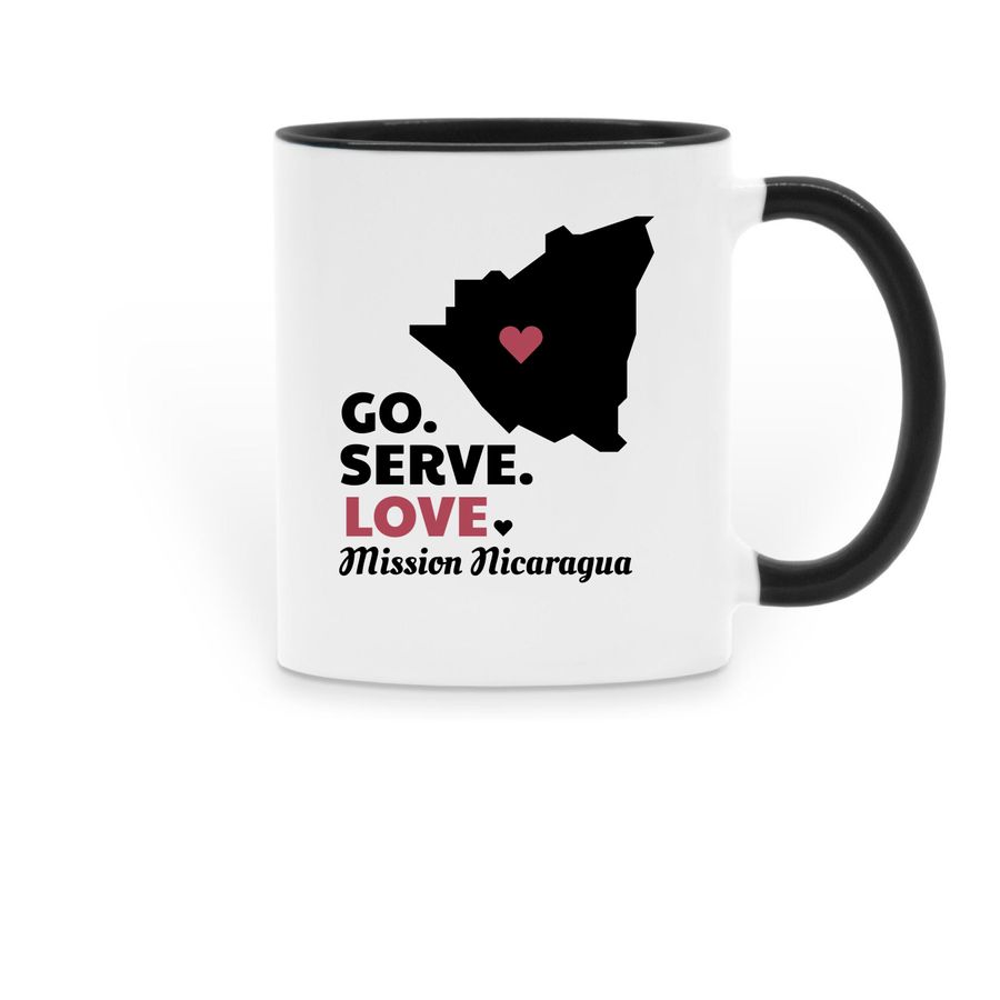 Mission Nicaragua (mugs), a Black Two-Tone Ceramic Mug
