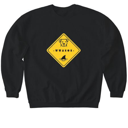 WWASOS These will turn heads!, a Black Softstyle Crewneck Sweatshirt