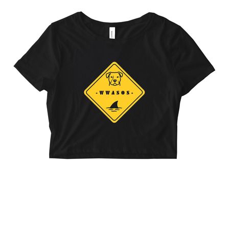 WWASOS These will turn heads!, a Black Women's Fitted Cropped Tee