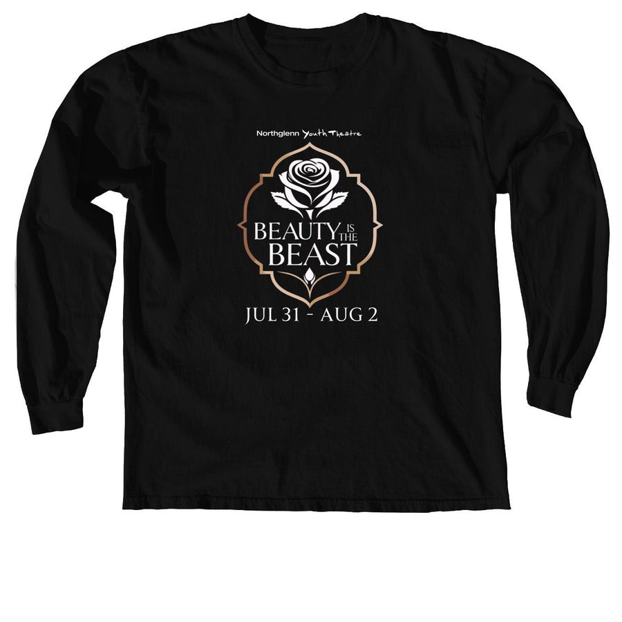 NYT Beauty is the Beast, a Black Comfort Colors Long Sleeve Tee