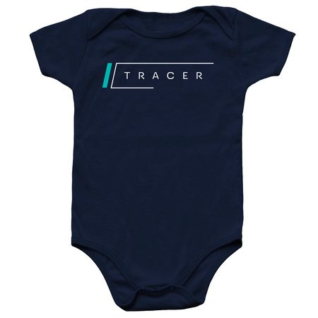 Tracer - Baby, a Navy Infant Onesie