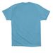 BnB Buzz and Bloom, a Ocean Blue Premium Cotton Tee (back-view)