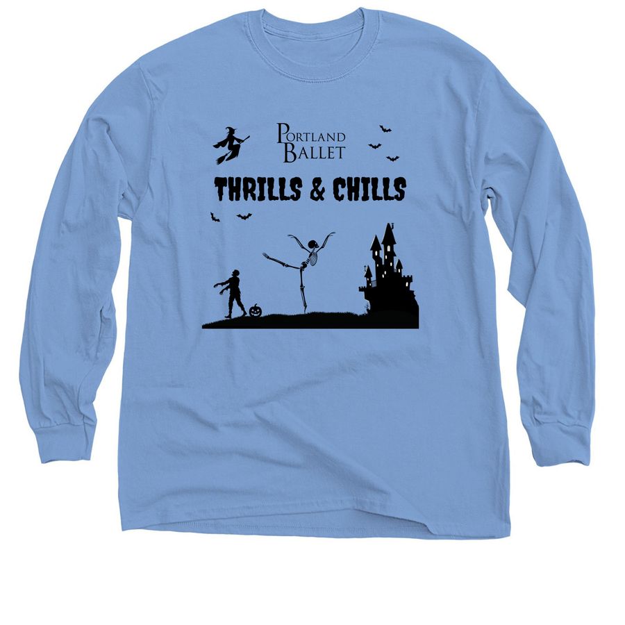 Thrills & Chills Apparel 2, a Carolina Blue Classic Long Sleeve Tee