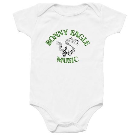 BE Music Onesie, a White Infant Onesie