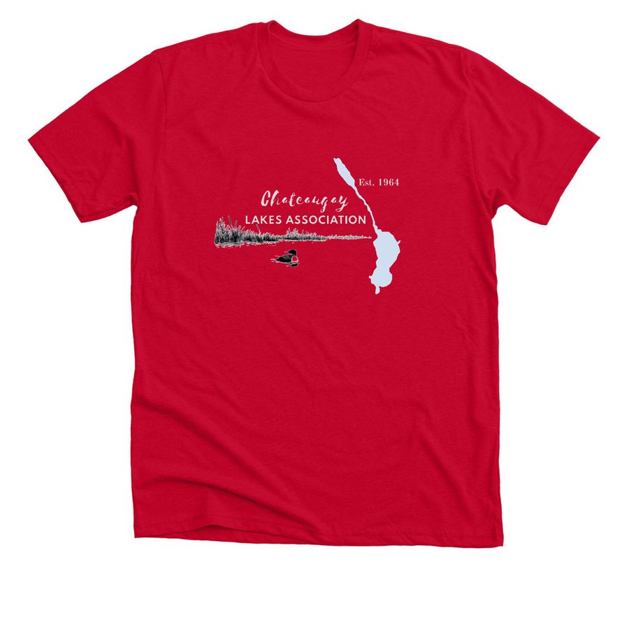 Chateaugay Lakes Apparel Shop, a Solid Red Blend Premium Unisex Tee