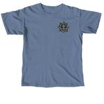 KINGDOM KIDS FUNDRAISER, a Blue Jean Comfort Colors Unisex Tee (back-view)