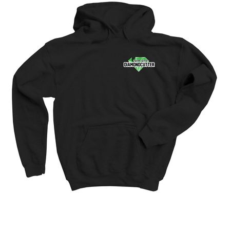 SHR QTs DiamondCutter Logo Wear, a Black Youth Pullover Hoodie