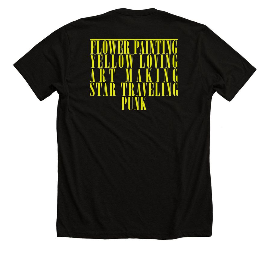 Vincent Nirvana, a Solid Black Blend Premium Unisex Tee (back-view)