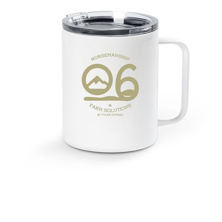 O/6 travel mug, a White Stainless Steel Travel Mug