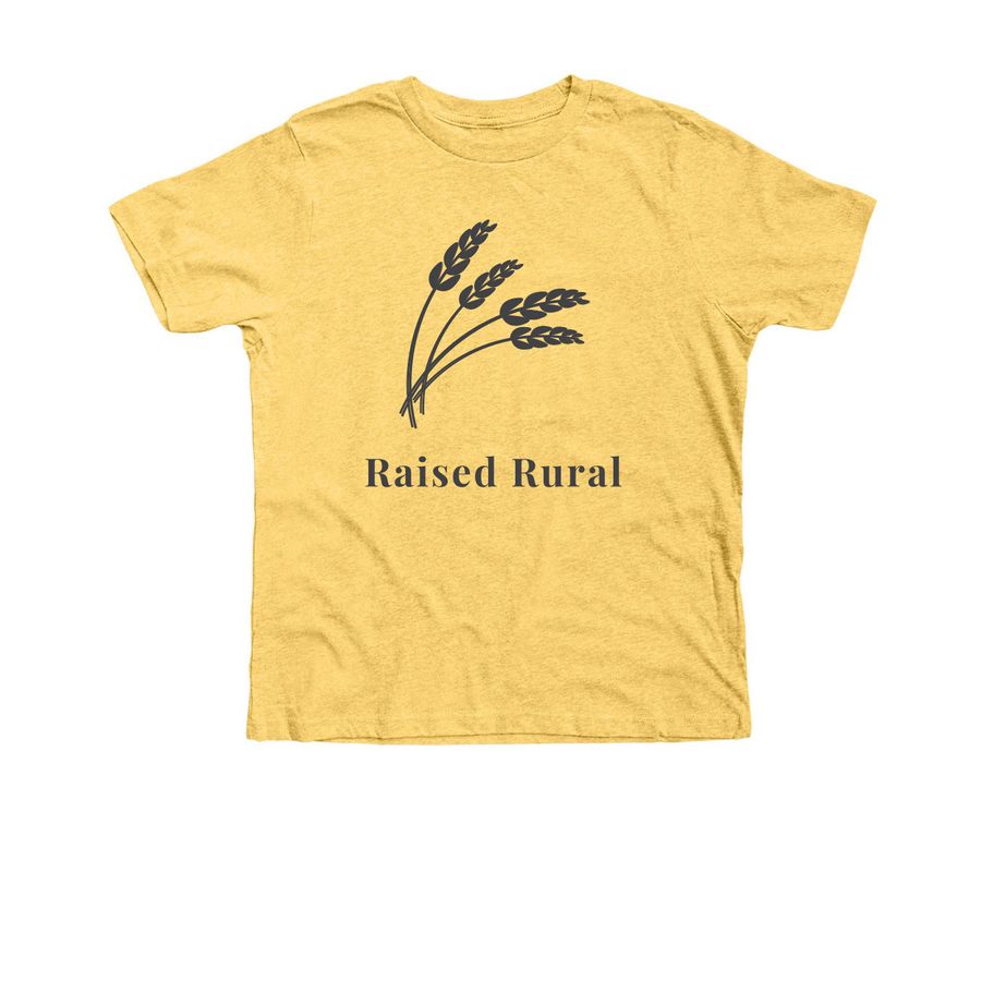 Farm Safety - Raised Rural, a Heather Yellow Gold Premium Youth Tee