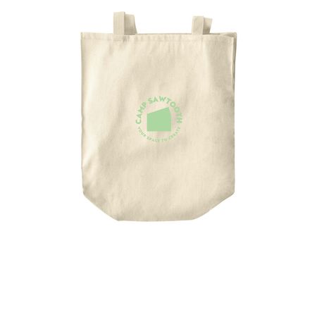 Camp Sawtooth Tote Bags, a Natural Over-the-Shoulder Shopping Tote Bag