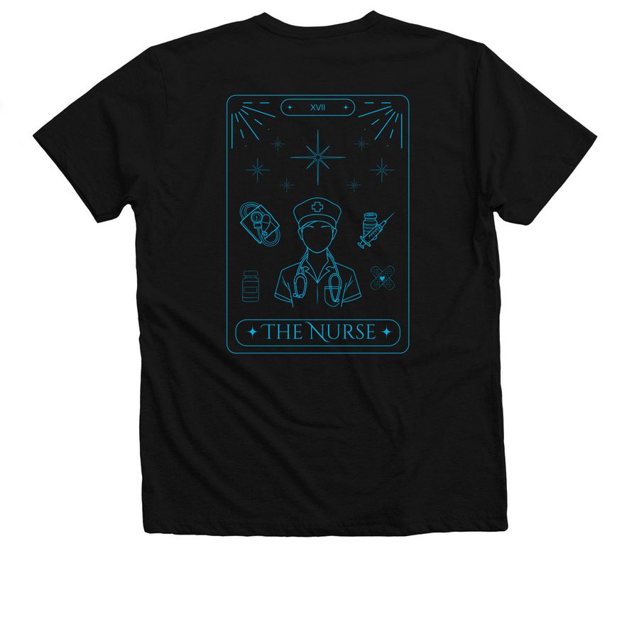 The Nurse - Tarot, a Solid Black Blend Premium V-Neck Tee
