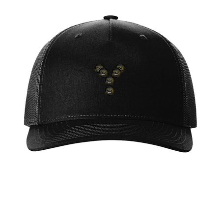 YunGeneralz Sportz, a Black Printed Five-Panel Trucker Cap