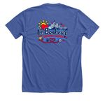 Le Bonheur Caring In The Heart of Memphis, a Solid True Royal Premium Unisex Tee (back-view)