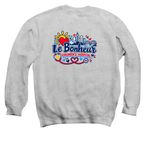 Le Bonheur Caring In The Heart of Memphis, a Sport Grey Crewneck Sweatshirt (back-view)