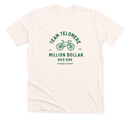 Team Telomere Million Dollar Bike Ride 2026&nbsp;, a Heather Natural Premium Unisex Tee