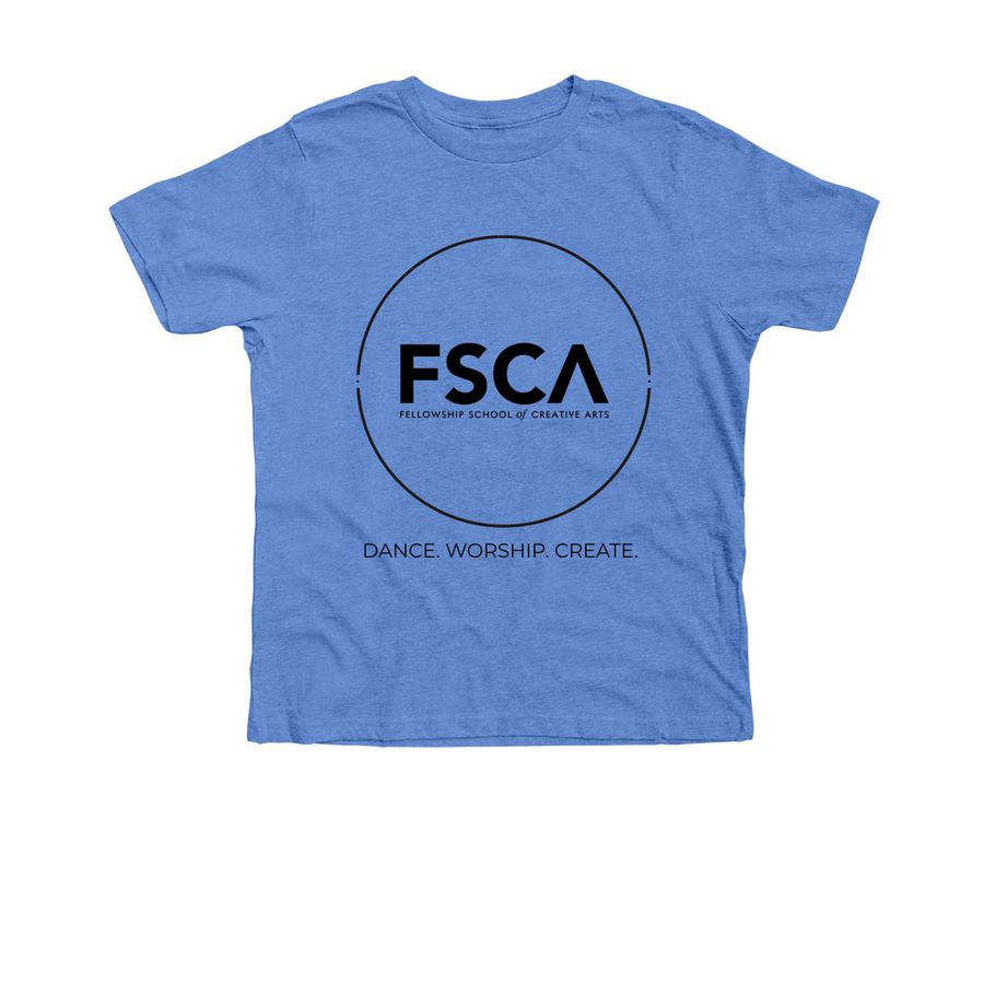 FSCA 26/27 Merch, a Heather Columbia Blue Premium Youth Tee