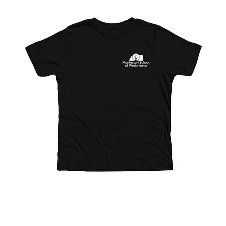 Youth: Classic MSW Logo Gear, a Solid Black Blend Premium Youth Tee