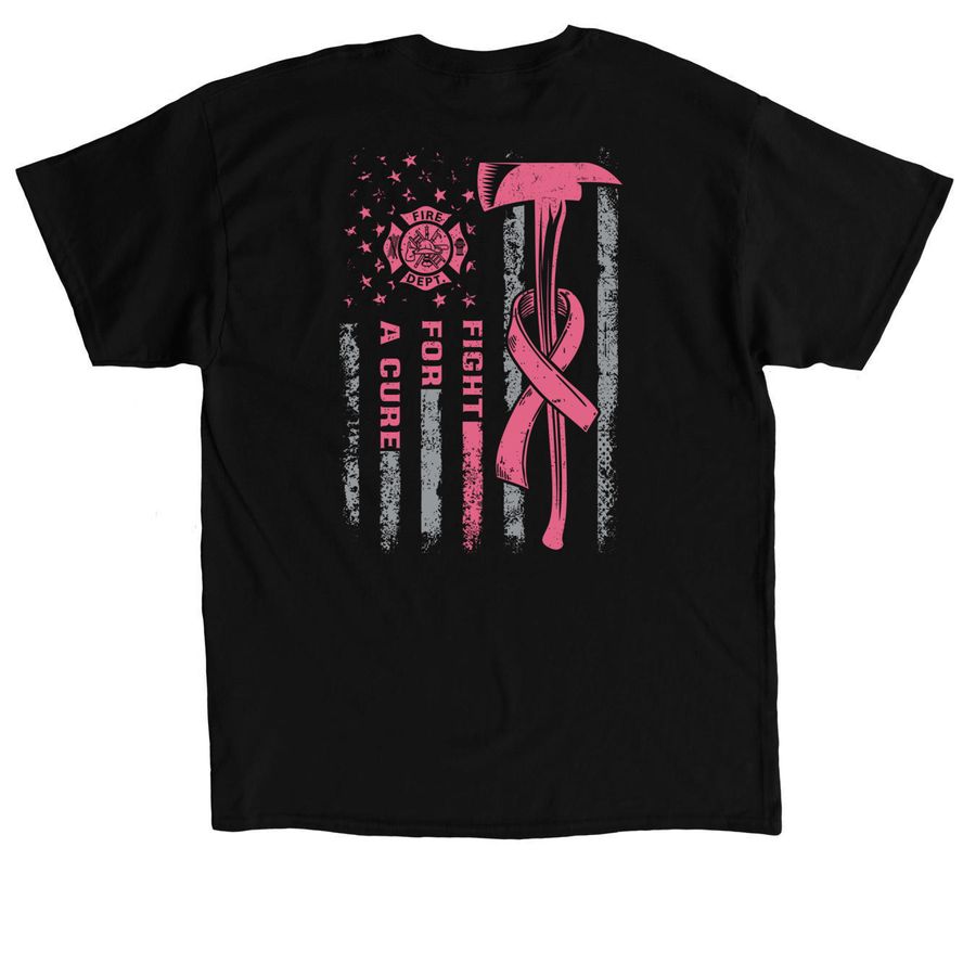 Breast Cancer Edition, a Black Classic Unisex Tee (back-view)