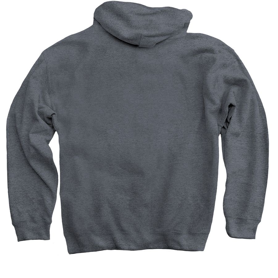 Kansas PAT Est. 1989, a Dark Heather Pullover Hoodie (back-view)