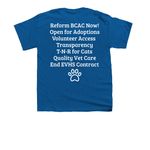 Bartow Animals Deserve Better, a Royal Blue Youth Unisex Tee (back-view)