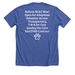 Bartow Animals Deserve Better, a Solid True Royal Premium Unisex Tee (back-view)