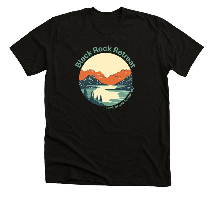 Black Rock 2026 Shirt, a Black Heather Premium Unisex Tee