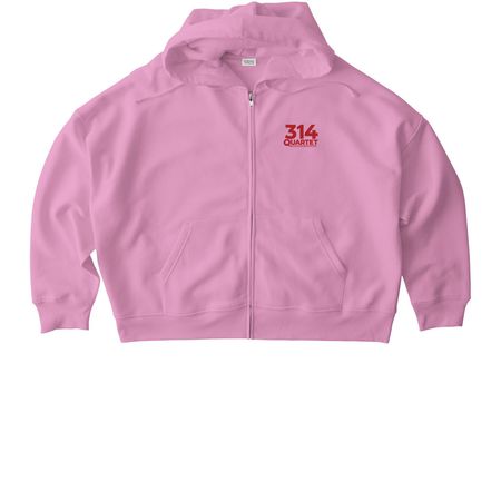 Holly's String Quartet is Cool Zip Up, a Bubble Pink Stanley/Stella Women?s Stella Ida Zip Up Pullover Hoodie