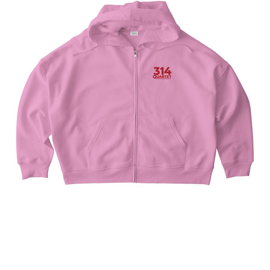 Holly's String Quartet is Cool Zip Up, a Bubble Pink Stanley/Stella Women?s Stella Ida Zip Up Pullover Hoodie