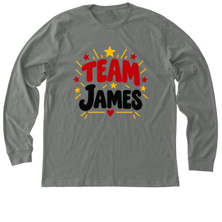 Fight For James Shirt, a Deep Heather Premium Long Sleeve Tee
