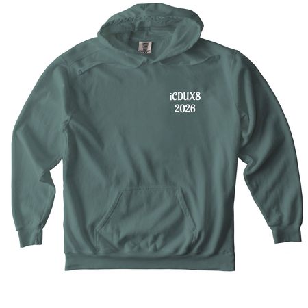 iCDUX8: Sweatshirts - Hoodies (dark), a Blue Spruce Comfort Colors Pullover Hoodie
