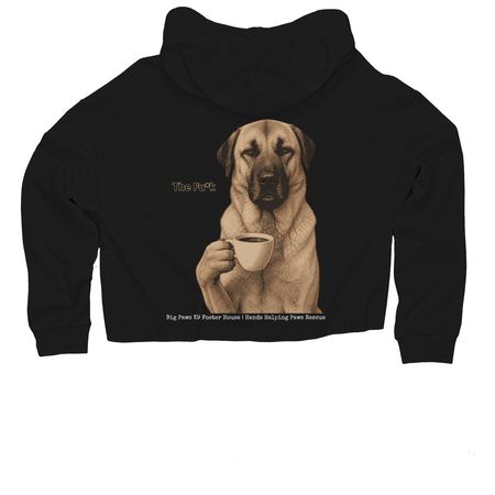 The Fu*k, a Black Women?s Lightweight Cropped Hoodie