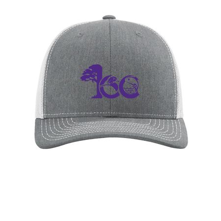 School of Renewable Natural Resources 100Year, a Heather Grey/ Light Grey Printed Snapback Trucker Cap