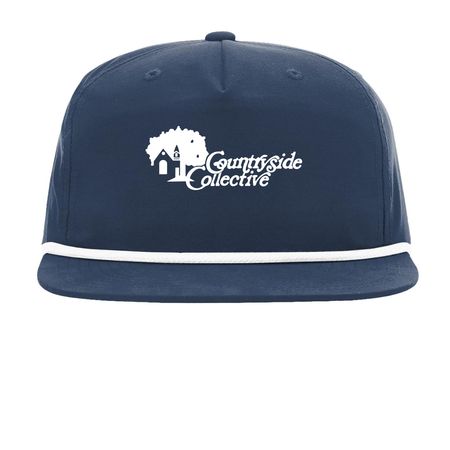 Countryside Collective Hats, a Navy/ White Printed Umpqua Snapback Cap