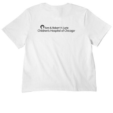 lurie brat tee - white, a White Women's Heavyweight Tee (back-view)