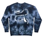 Pets In Need ? General ?&nbsp; Limited: Wild Side, a Black Tie Dye Crewneck Sweatshirt (back-view)