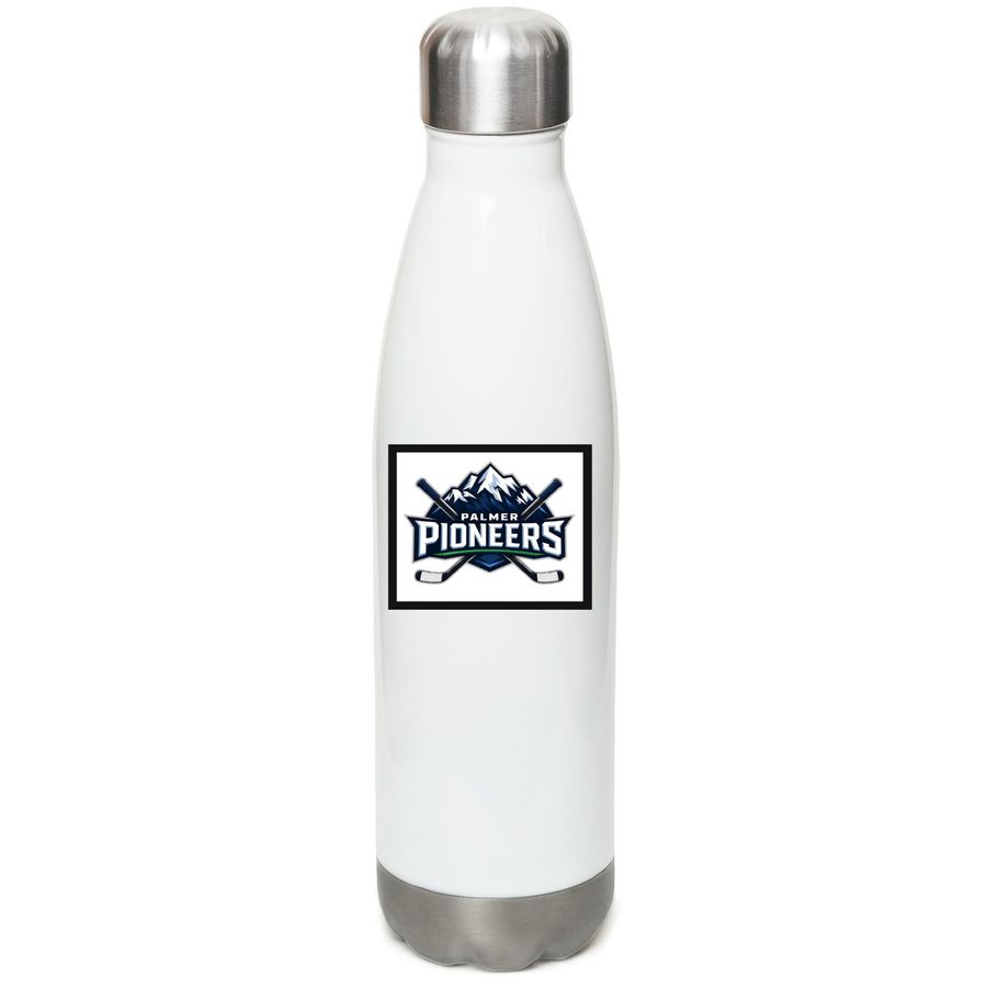 PAHA Water Bottle, a White Stainless Steel Water Bottle