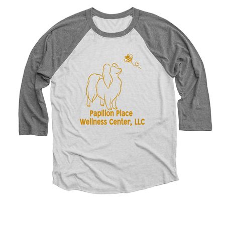 New Year, New Logo, a Premium Heather and Heather White 3/4 Sleeve Baseball Tee